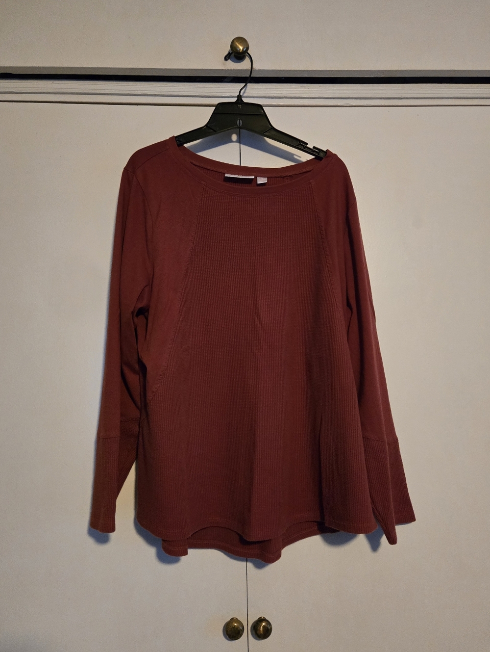 Women’s Long-Sleeve Waffle Top - XL